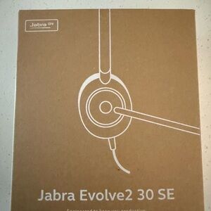 Jabra Evolve2 30 SE Black Headphones